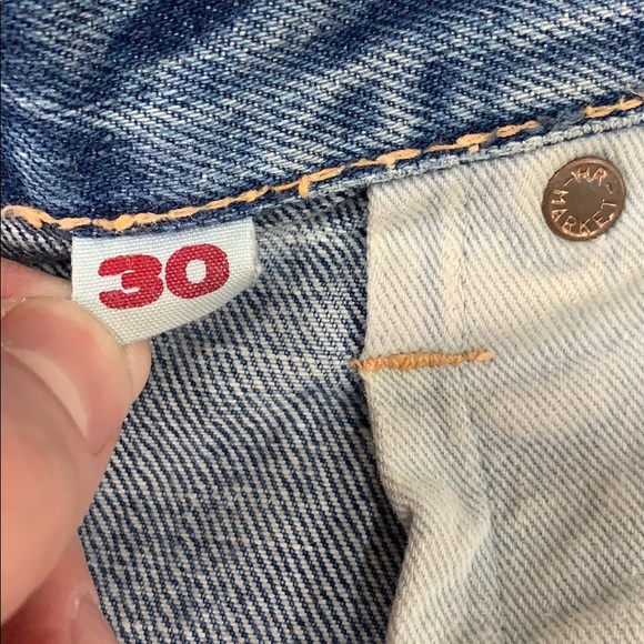 COPY - BLUE BLUE Japan rare patch-distressed jeans - Picture 16 of 16